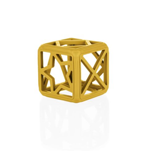 Zopa Square Szilikon rágóka - Mustard Yellow