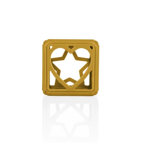 Zopa Square Szilikon rágóka - Mustard Yellow