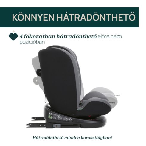 Chicco Mokita I-Size autósülés 76-150 cm - Grey Black