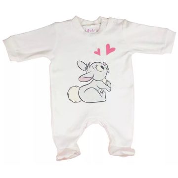 Pamut hosszú ujjú rugdalózó nyuszis mintával (50) 