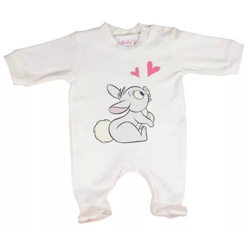 Pamut hosszú ujjú rugdalózó nyuszis mintával (50) 