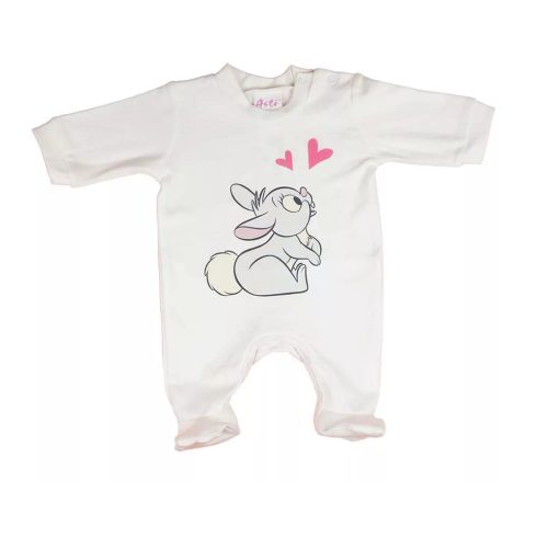 Pamut hosszú ujjú rugdalózó nyuszis mintával (50) 