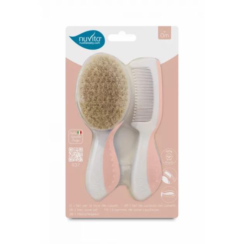 Nuvita fésű és hajkefe - English Rose