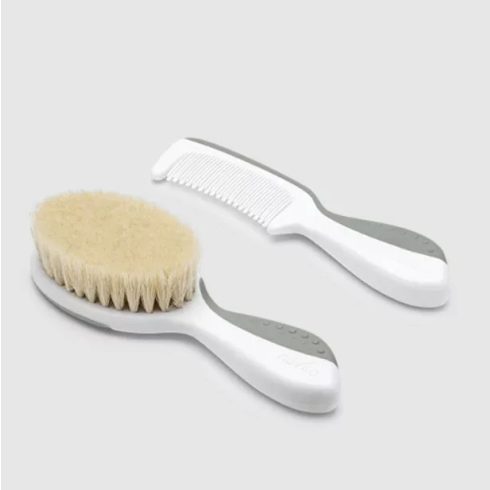 Nuvita fésű és hajkefe - Sage green