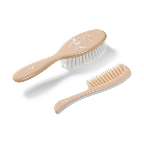 BabyOno  hajkefe + fésű szett - bézs