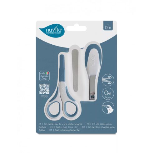 Nuvita körömápolási szett - Powder blue