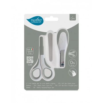 Nuvita körömápolási szett - Sage green