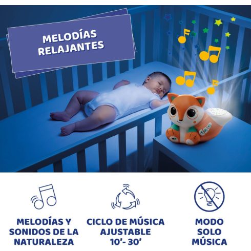 Chicco Foxy róka 2in1 projektor és éjfény