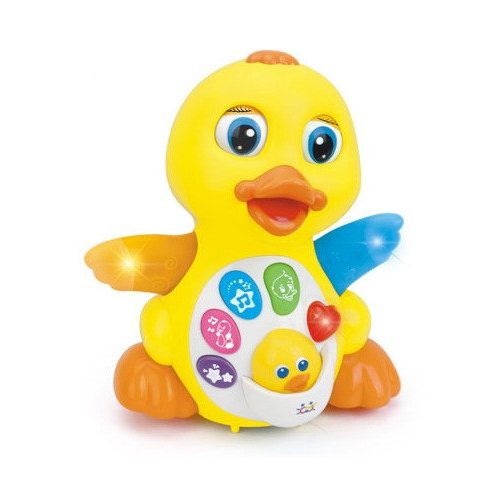 Moni Toys Zenélő táncoló kacsa sárga 18 hó+ 