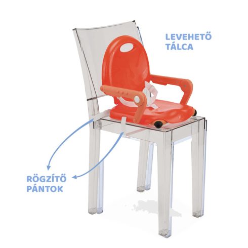 Chicco Pocket Snack székmagasító etetőszék - Poppy Red