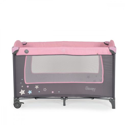Moni Sleepy multifunkciós utazóágy - rózsaszín