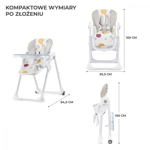 Kinderkraft Yummy multifunkciós etetőszék - multicolor