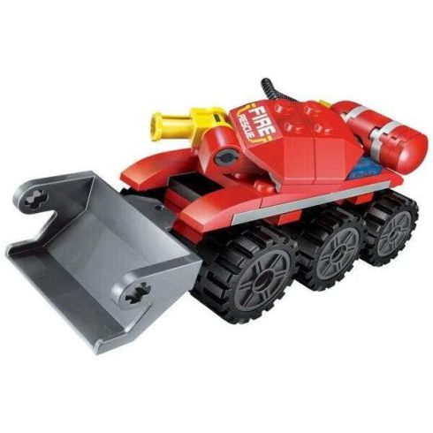 QMAN® 1410 készségfejlesztő építőjáték 643 db építőkocka 8 az 1-ben - A tűzoltó lovag