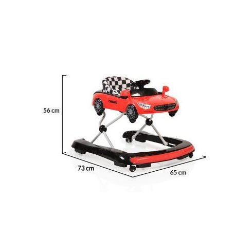 Moni Cabrio 2in1 bébikomp és járássegítő - piros