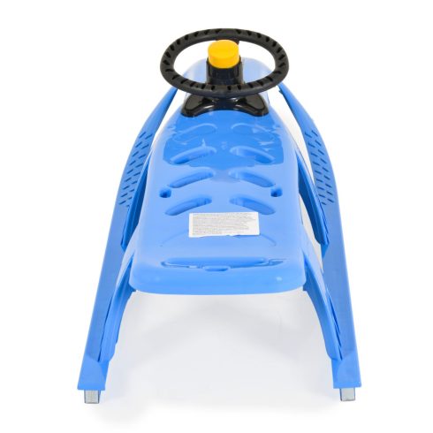 Moni Bullet műanyag szánkó, kormánykerékkel, húzható - Kék