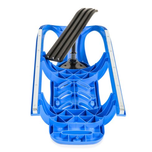 Moni Bullet műanyag szánkó, kormánykerékkel, húzható - Kék