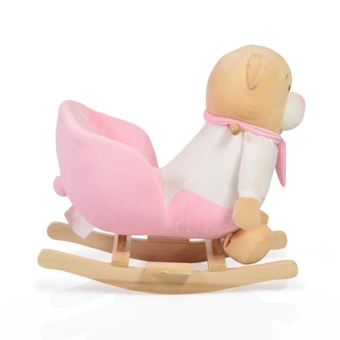 Moni Toys Hintázó maci 60 cm - rózsaszín