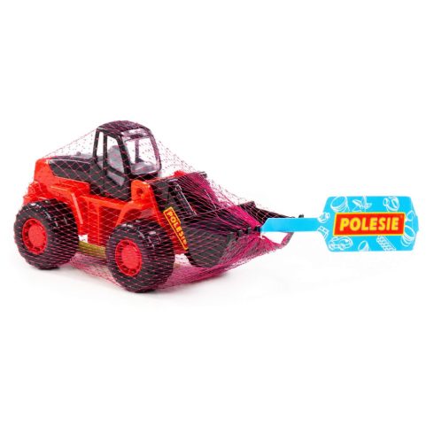 Polesie Toys traktor tolólapáttal - piros/fekete
