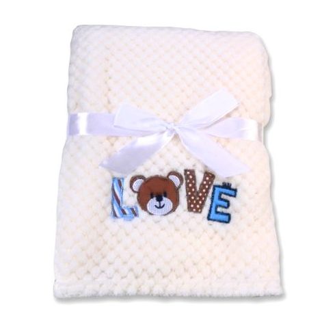 Cangaroo Freya wellsoft takaró 110x80 cm - fehér macis 