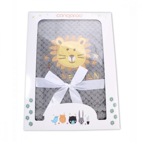 Cangaroo Freya wellsoft takaró 110x80 cm - Oroszlán szürke