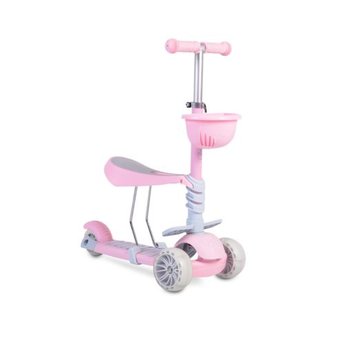 Moni Bubblegum 2IN1 ráülős roller - Rózsaszín 