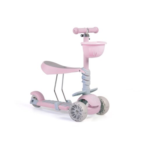 Moni Bubblegum 2IN1 ráülős roller - Rózsaszín 