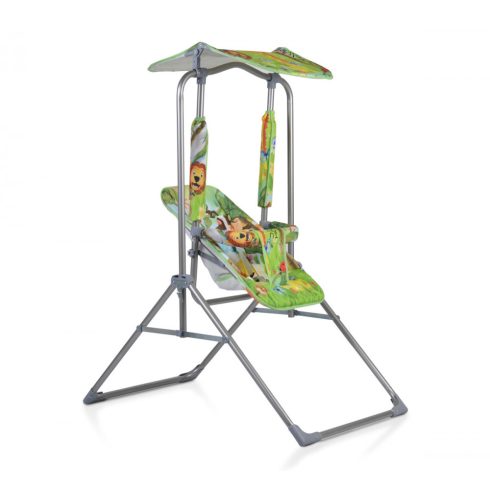Moni Funny állványos gyermekhinta napfénytetővel - zöld