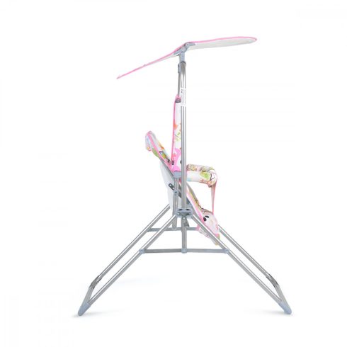 Moni Funny állványos gyermekhinta napfénytetővel - rózsaszín 