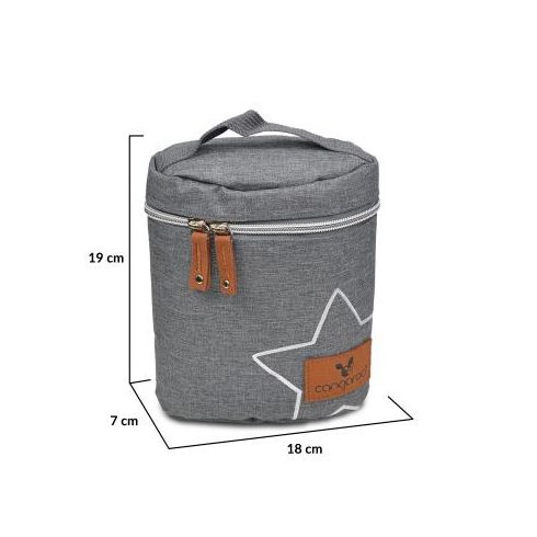 Cangaroo Charlie cumisüveg melegentartó - sötét szürke 