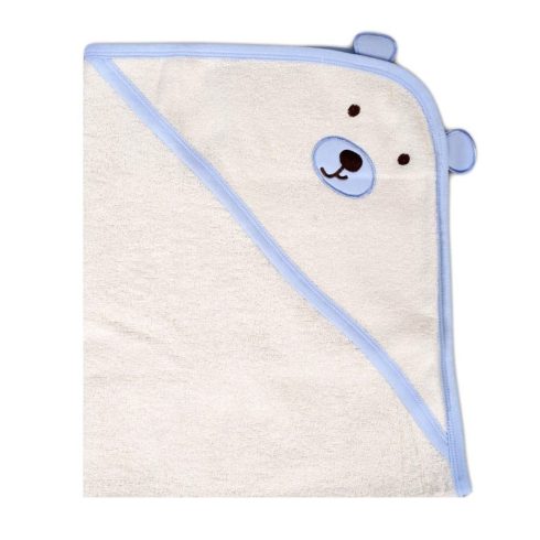 Cangaroo Baloo kapucnis törölköző 70x90 cm - kék maci
