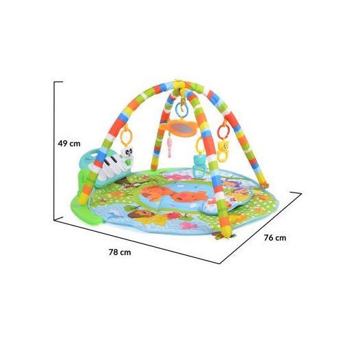 Moni BABY PIANO Játszószőnyeg zongorás - kék