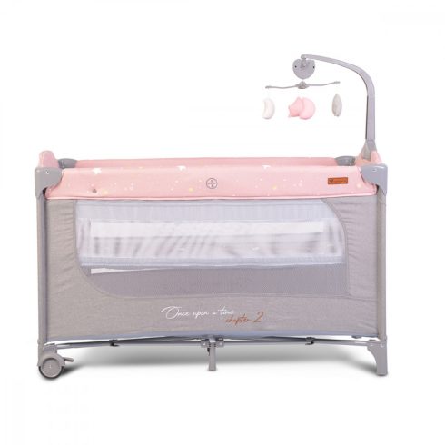 Cangaroo Once upon a time 2 multifunkciós utazóágy - pink