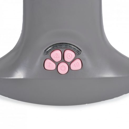 Cangaroo Axel 2 in1 elektromos hinta és pihenőszék - szürke/rózsaszín 