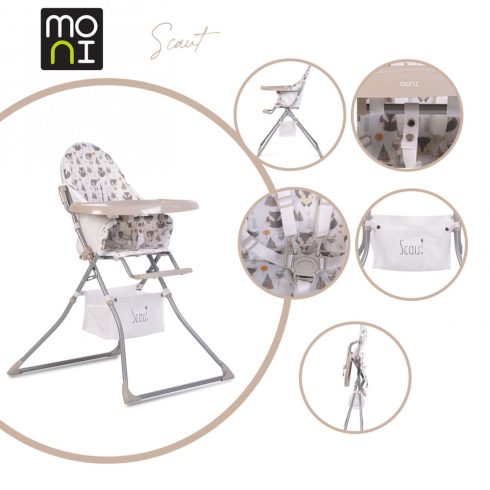 Moni Scaut fix etetőszék - Bézs