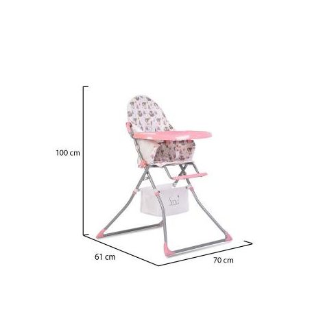 Moni Scaut fix etetőszék - Rózsaszín