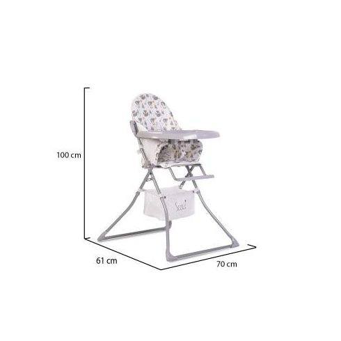 Moni Scaut fix etetőszék - Szürke 