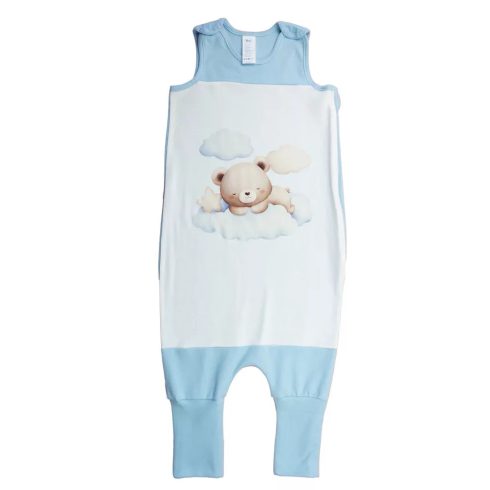 Ujjatlan tipegő hálózsák Macis mintával kék 1 TOG (86-98) 