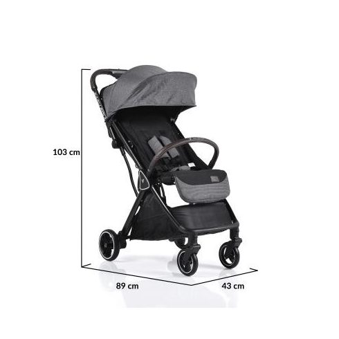 Cangaroo Easy Fold kolica - Grey