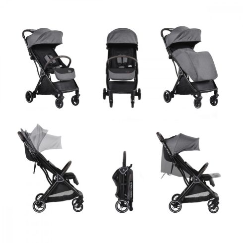 Cangaroo Easy Fold kolica - Grey