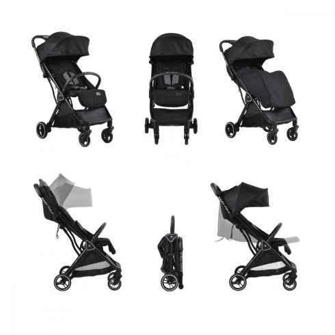 Cangaroo Easy Fold sport babakocsi - fekete
