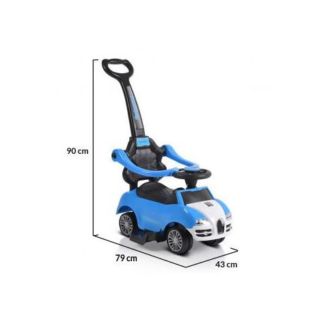 Moni Rider bébitaxi tolókarral 24 hó+ blue