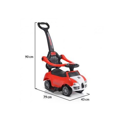 Moni Rider bébitaxi tolókarral 24 hó+ red