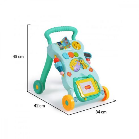 Moni Dreams járássegítő műanyag 2in1 türkiz 