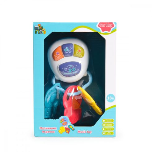  Moni Toys zenélő kocsikulcs játék 