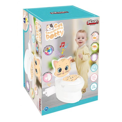 Cangaroo Pilsan bili és gyerek WC 2in1 öblítő hanggal - Cica