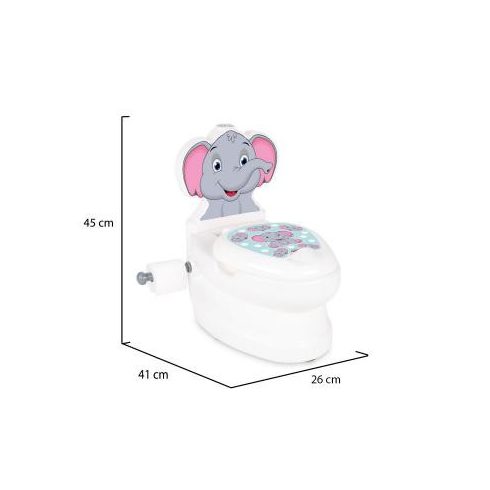 Cangaroo Pilsan bili és gyerek WC 2in1 öblítő hanggal - Elefánt