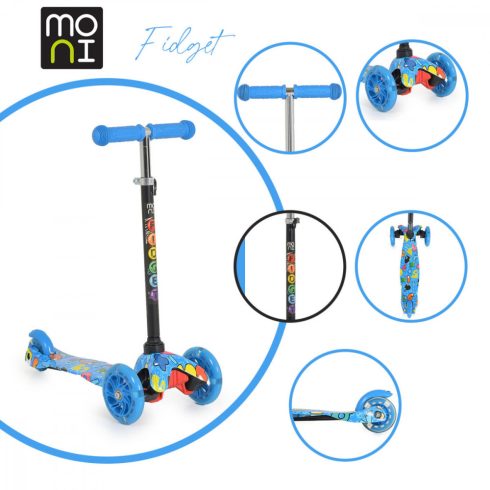 Moni Fidget 3 kerekű roller 3 év+ - kék