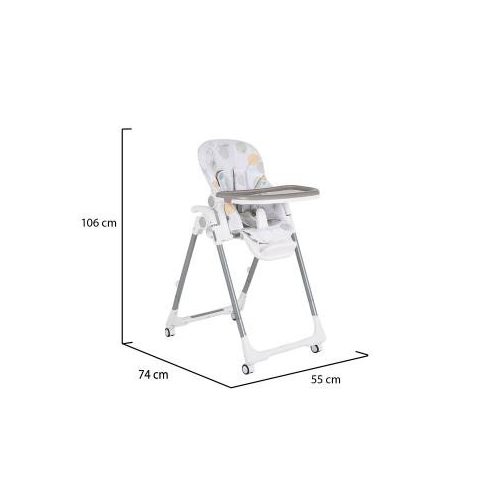 Moni Bueno multifunkciós etetőszék - szürke 