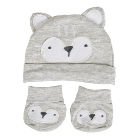 Cangaroo Rey pamut sapka és kiscipők 56-os - szürke 