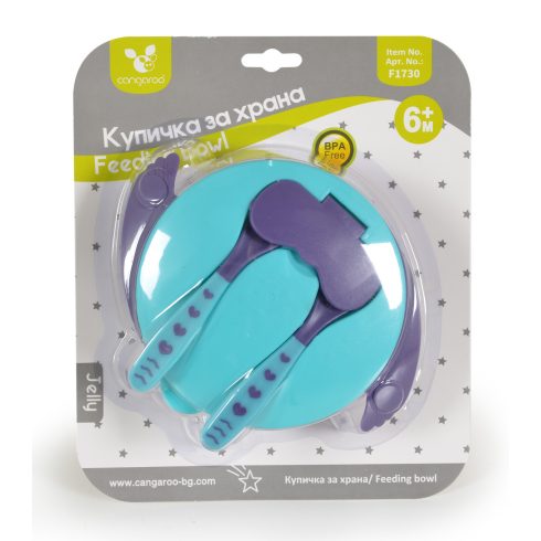 Cangaroo JELLY tál készlet villával és kanállal 300ml